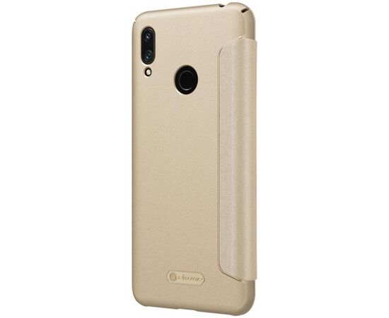 Купить Чехол-книжка Nillkin Sparkle Leather Case Huawei Y7 Prime 2019 Gold, фото , изображение 3, характеристики, отзывы