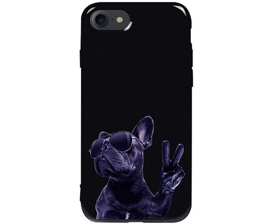 Придбати Чехол-накладка TOTO Pure TPU 2mm Print Case Apple iPhone 7/8/SE 2020 #80 Cooldog Black, image , характеристики, відгуки