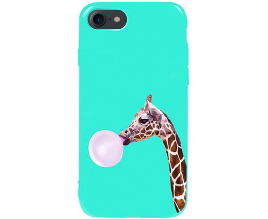 Придбати Чехол-накладка TOTO Pure TPU 2mm Print Case Apple iPhone 7/8/SE 2020 #37 Giraff Gum Mint, image , характеристики, відгуки