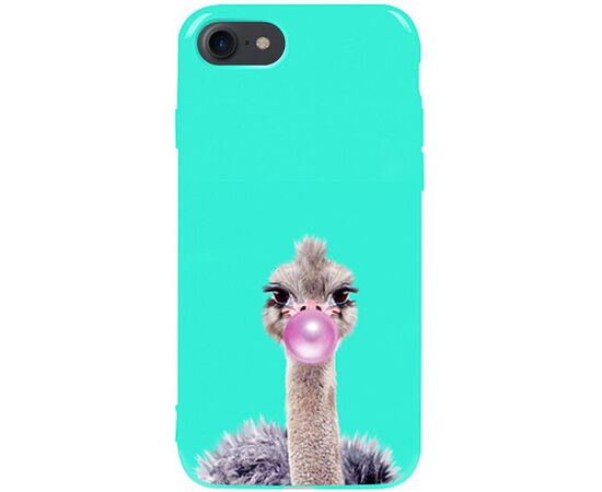 Придбати Чехол-накладка TOTO Pure TPU 2mm Print Case Apple iPhone 7/8/SE 2020 #38 Ostrich Gum Mint, image , характеристики, відгуки