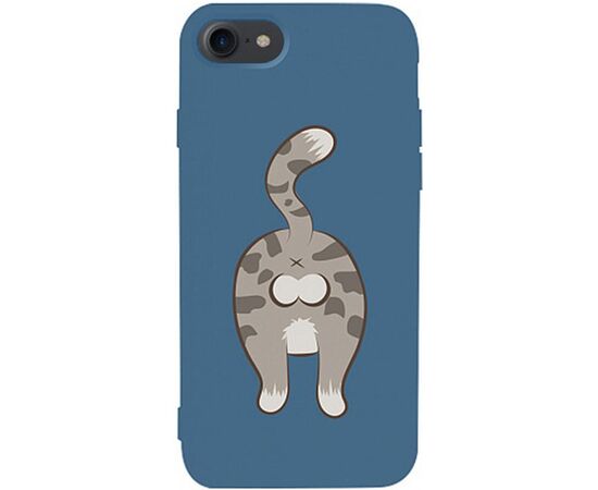 Купить Чехол-накладка TOTO Matt TPU 2mm Print Case Apple iPhone 7/8/SE 2020 #62 Catzad Navy Blue, фото , характеристики, отзывы