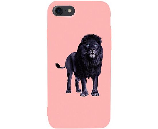 Придбати Чехол-накладка TOTO Matt TPU 2mm Print Case Apple iPhone 7/8/SE 2020 #36 Blacklion Pink, image , характеристики, відгуки