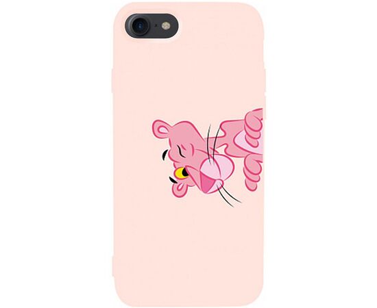 Придбати Чехол-накладка TOTO Matt TPU 2mm Print Case Apple iPhone 7/8/SE 2020 #54 Pink Pantera Sand pink, image , характеристики, відгуки