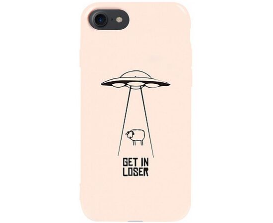 Придбати Чехол-накладка TOTO Pure TPU 2mm Print Case Apple iPhone 7/8/SE 2020 #70 Get Loser Sand pink, image , характеристики, відгуки