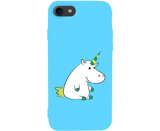 Придбати Чехол-накладка TOTO Matt TPU 2mm Print Case Apple iPhone 7/8 #1 Unicorn Circle Sky Blue, image , характеристики, відгуки