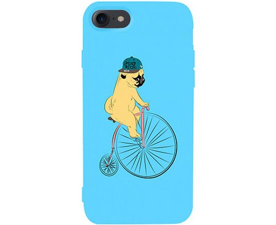 Придбати Чехол-накладка TOTO Matt TPU 2mm Print Case Apple iPhone 7/8/SE 2020 #10 Dog Ride Sky Blue, image , характеристики, відгуки