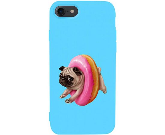 Придбати Чехол-накладка TOTO Matt TPU 2mm Print Case Apple iPhone 7/8/SE 2020 #34 Dog Donat Sky Blue, image , характеристики, відгуки