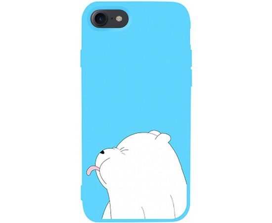 Придбати Чехол-накладка TOTO Matt TPU 2mm Print Case Apple iPhone 7/8/SE 2020 #57 Bear Tongue Sky Blue, image , характеристики, відгуки