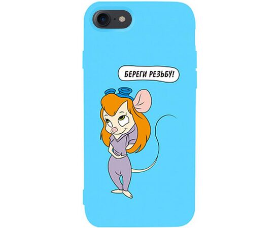 Придбати Чехол-накладка TOTO Matt TPU 2mm Print Case Apple iPhone 7/8/SE 2020 #72 Rezba Sky Blue, image , характеристики, відгуки