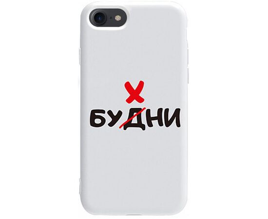 Придбати Чехол-накладка TOTO Pure TPU 2mm Print Case Apple iPhone 7/8/SE 2020 #73 Buhni White, image , характеристики, відгуки