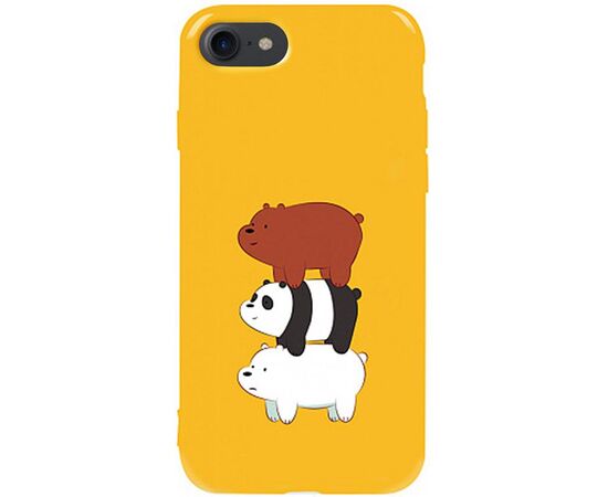 Придбати Чехол-накладка TOTO Pure TPU 2mm Print Case Apple iPhone 7/8/SE 2020 #13 Bears Yellow, image , характеристики, відгуки