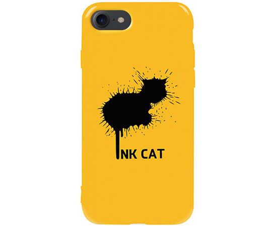 Купить Чехол-накладка TOTO Pure TPU 2mm Print Case Apple iPhone 7/8/SE 2020 #48 Inkcat Yellow, фото , характеристики, отзывы