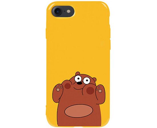 Придбати Чехол-накладка TOTO Pure TPU 2mm Print Case Apple iPhone 7/8/SE 2020 #56 Bear Ups Yellow, image , характеристики, відгуки