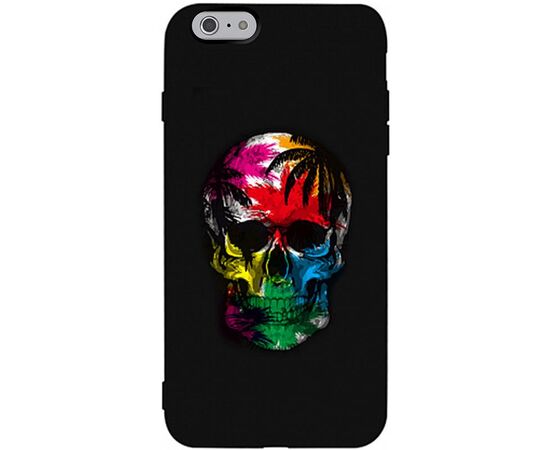 Придбати Чехол-накладка TOTO Matt TPU 2mm Print Case Apple iPhone 6/6s #29 Skull Black, image , характеристики, відгуки