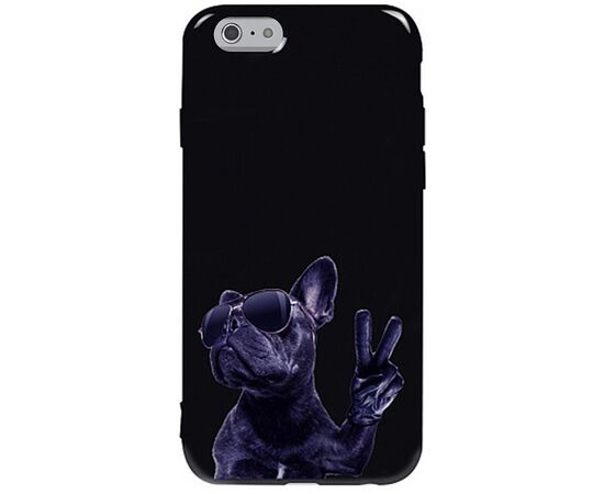 Придбати Чехол-накладка TOTO Pure TPU 2mm Print Case Apple iPhone 6/6s #80 Cooldog Black, image , характеристики, відгуки