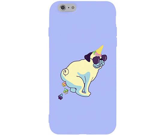 Придбати Чехол-накладка TOTO Matt TPU 2mm Print Case Apple iPhone 6/6s #77 Kakedog Light Purple, image , характеристики, відгуки