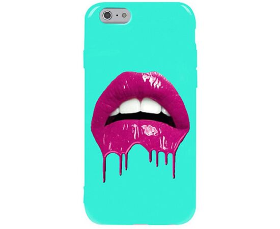 Придбати Чехол-накладка TOTO Pure TPU 2mm Print Case Apple iPhone 6/6s #32 Lips Mint, image , характеристики, відгуки