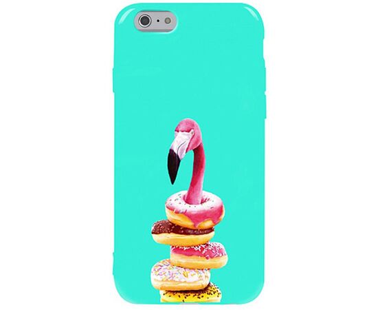 Придбати Чехол-накладка TOTO Pure TPU 2mm Print Case Apple iPhone 6/6s #35 Flamingo Donats Mint, image , характеристики, відгуки