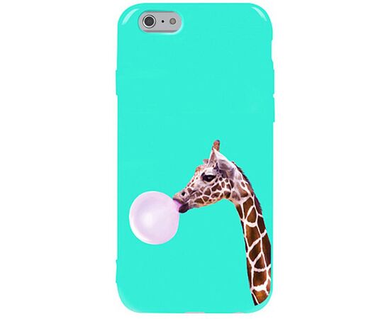 Купить Чехол-накладка TOTO Pure TPU 2mm Print Case Apple iPhone 6/6s Giraff Gum Mint, фото , характеристики, отзывы