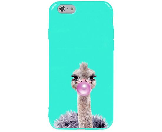 Придбати Чехол-накладка TOTO Pure TPU 2mm Print Case Apple iPhone 6/6s #38 Ostrich Gum Mint, image , характеристики, відгуки