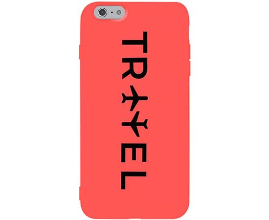 Придбати Чехол-накладка TOTO Matt TPU 2mm Print Case Apple iPhone 6/6s #45 Travel Orange, image , характеристики, відгуки