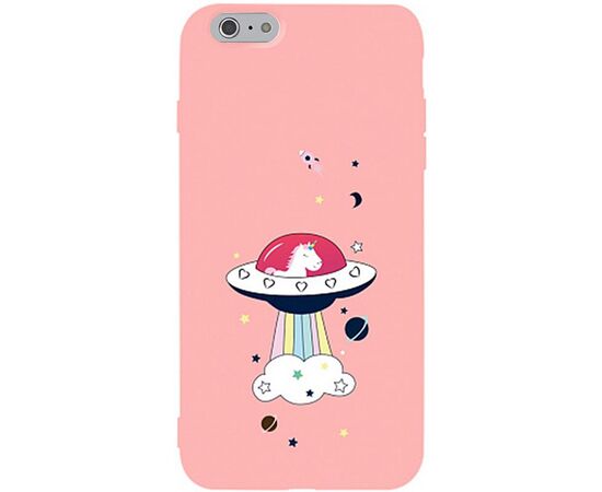 Купить Чехол-накладка TOTO Matt TPU 2mm Print Case Apple iPhone 6/6s #17 Ufo Pink, фото , характеристики, отзывы