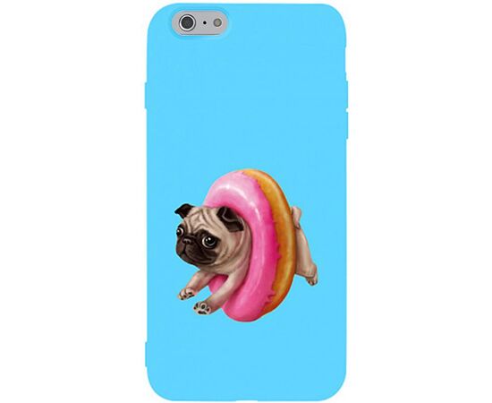 Придбати Чехол-накладка TOTO Matt TPU 2mm Print Case Apple iPhone 6/6s #34 Dog Donat Sky Blue, image , характеристики, відгуки