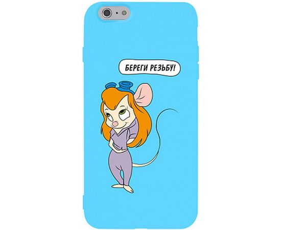 Купить Чехол-накладка TOTO Matt TPU 2mm Print Case Apple iPhone 6/6s #72 Rezba Sky Blue, фото , характеристики, отзывы