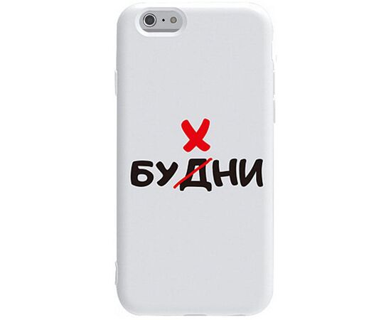 Придбати Чехол-накладка TOTO Pure TPU 2mm Print Case Apple iPhone 6/6s #73 Buhni White, image , характеристики, відгуки