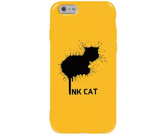 Придбати Чехол-накладка TOTO Pure TPU 2mm Print Case Apple iPhone 6/6s #48 Inkcat Yellow, image , характеристики, відгуки