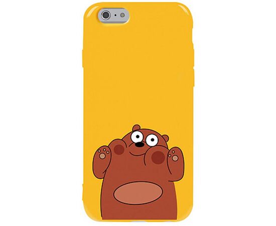 Придбати Чехол-накладка TOTO Pure TPU 2mm Print Case Apple iPhone 6/6s #56 Bear Ups Yellow, image , характеристики, відгуки