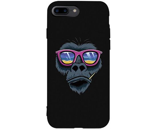 Придбати Чехол-накладка TOTO Matt TPU 2mm Print Case Apple iPhone 7 Plus/8 Plus #67 Monkey Glass Black, image , характеристики, відгуки