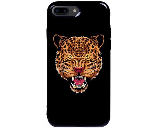 Придбати Чехол-накладка TOTO Pure TPU 2mm Print Case Apple iPhone 7 Plus/8 Plus #27 Leopard Black, image , характеристики, відгуки