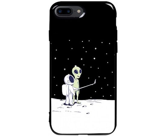 Купить Чехол-накладка TOTO Pure TPU 2mm Print Case Apple iPhone 7 Plus/8 Plus #40 Ufo Moon Black, фото , характеристики, отзывы