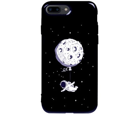 Придбати Чехол-накладка TOTO Pure TPU 2mm Print Case Apple iPhone 7 Plus/8 Plus #47 Space Moon Black, image , характеристики, відгуки