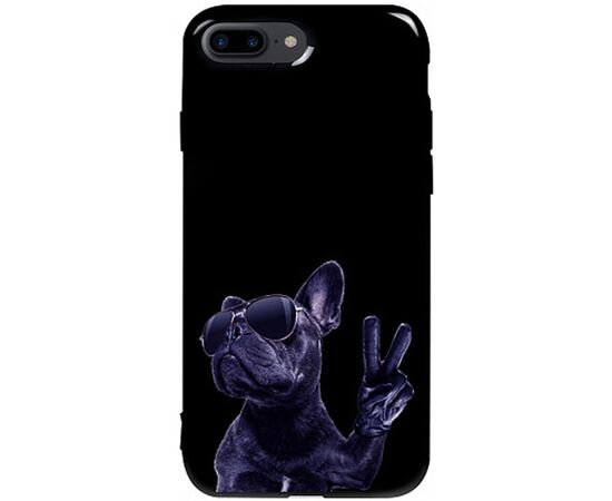 Придбати Чехол-накладка TOTO Pure TPU 2mm Print Case Apple iPhone 7 Plus/8 Plus #80 Cooldog Black, image , характеристики, відгуки