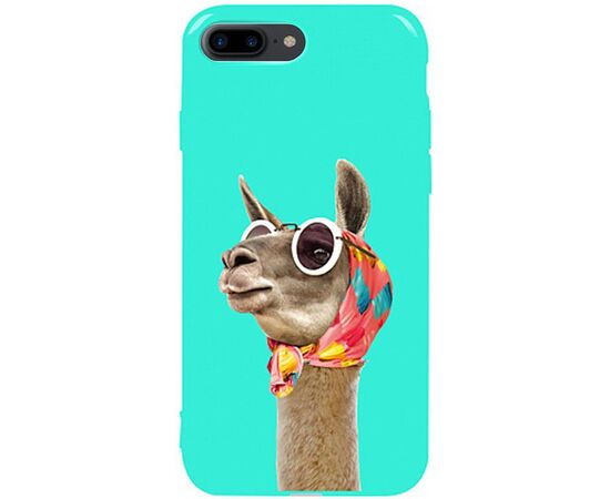 Придбати Чехол-накладка TOTO Pure TPU 2mm Print Case Apple iPhone 7 Plus/8 Plus #8 Lama Glasses Mint, image , характеристики, відгуки