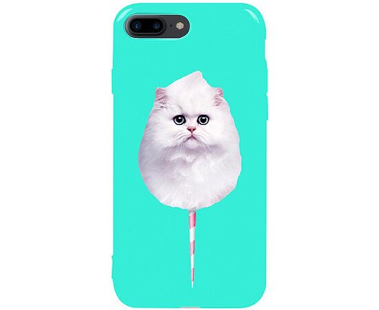 Придбати Чехол-накладка TOTO Pure TPU 2mm Print Case Apple iPhone 7 Plus/8 Plus #9 Cat Candy Mint, image , характеристики, відгуки