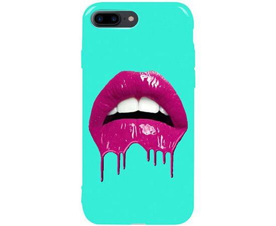 Придбати Чехол-накладка TOTO Pure TPU 2mm Print Case Apple iPhone 7 Plus/8 Plus #32 Lips Mint, image , характеристики, відгуки