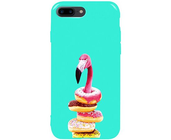 Придбати Чехол-накладка TOTO Pure TPU 2mm Print Case Apple iPhone 7 Plus/8 Plus #35 Flamingo Donats Mint, image , характеристики, відгуки