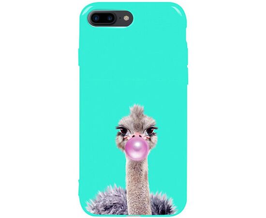 Придбати Чехол-накладка TOTO Pure TPU 2mm Print Case Apple iPhone 7 Plus/8 Plus #38 Ostrich Gum Mint, image , характеристики, відгуки