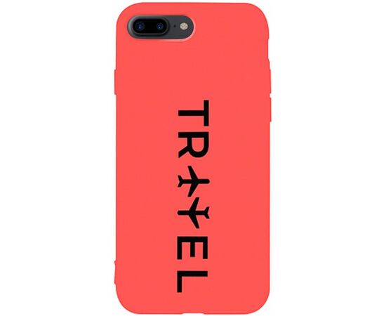 Придбати Чехол-накладка TOTO Matt TPU 2mm Print Case Apple iPhone 7 Plus/8 Plus #45 Travel Orange, image , характеристики, відгуки