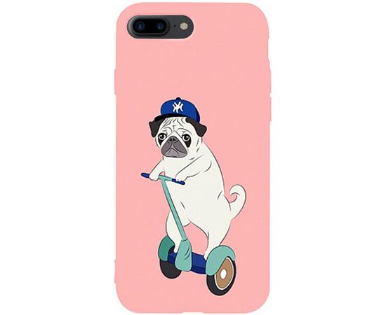 Придбати Чехол-накладка TOTO Matt TPU 2mm Print Case Apple iPhone 7 Plus/8 Plus #2 Dog Skate Pink, image , характеристики, відгуки