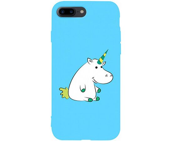 Придбати Чехол-накладка TOTO Matt TPU 2mm Print Case Apple iPhone 7 Plus/8 Plus #1 Unicorn Circle Sky Blue, image , характеристики, відгуки