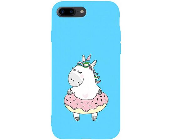 Придбати Чехол-накладка TOTO Matt TPU 2mm Print Case Apple iPhone 7 Plus/8 Plus #3 Unicorn Donut Sky Blue, image , характеристики, відгуки