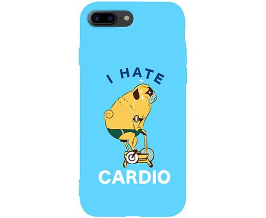 Придбати Чехол-накладка TOTO Matt TPU 2mm Print Case Apple iPhone 7 Plus/8 Plus #5 Hate Cardio Sky Blue, image , характеристики, відгуки