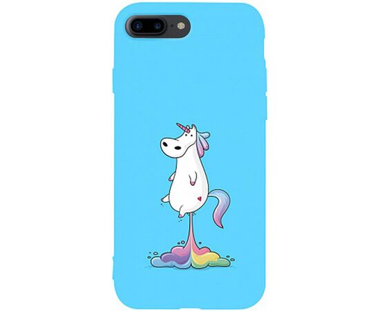 Придбати Чехол-накладка TOTO Matt TPU 2mm Print Case Apple iPhone 7 Plus/8 Plus #30 Unicorn Puk Sky Blue, image , характеристики, відгуки