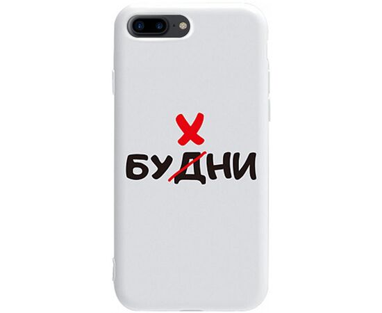 Купить Чехол-накладка TOTO Pure TPU 2mm Print Case Apple iPhone 7 Plus/8 Plus #73 Buhni White, фото , характеристики, отзывы