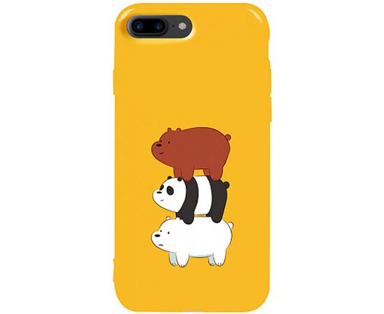 Придбати Чехол-накладка TOTO Pure TPU 2mm Print Case Apple iPhone 7 Plus/8 Plus #13 Bears Yellow, image , характеристики, відгуки