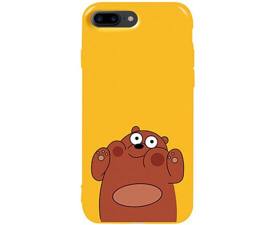 Придбати Чехол-накладка TOTO Pure TPU 2mm Print Case Apple iPhone 7 Plus/8 Plus #56 Bear Ups Yellow, image , характеристики, відгуки